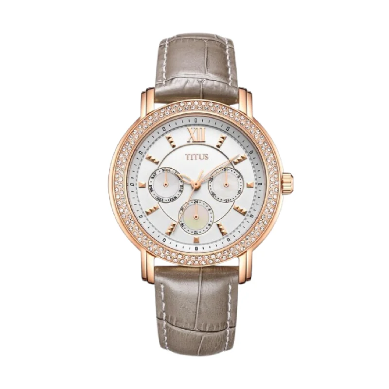 women's mechanical watches with modern design -SOLVIL ET TITUS FASHIONISTA W06-03251-007 MULTI-FUNCTION QUARTZ WOMEN WATCH