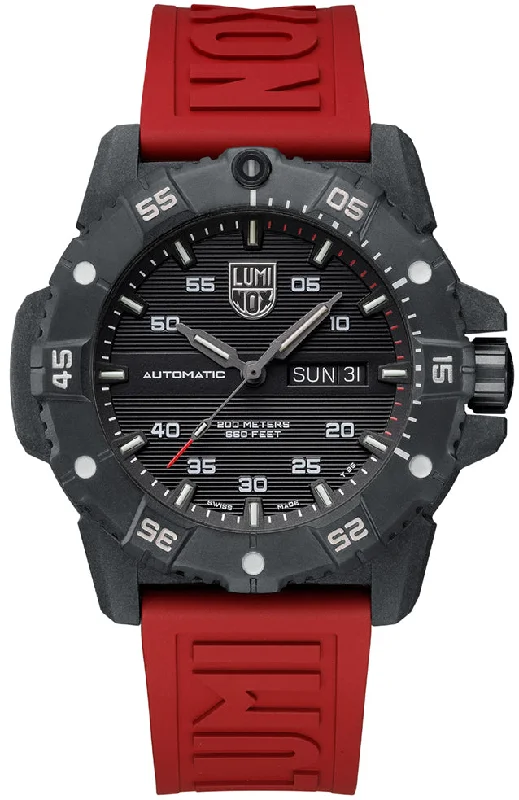 men's mechanical watches for water sports -Luminox Sea Master Automatic Carbon Seal 3800 Series
