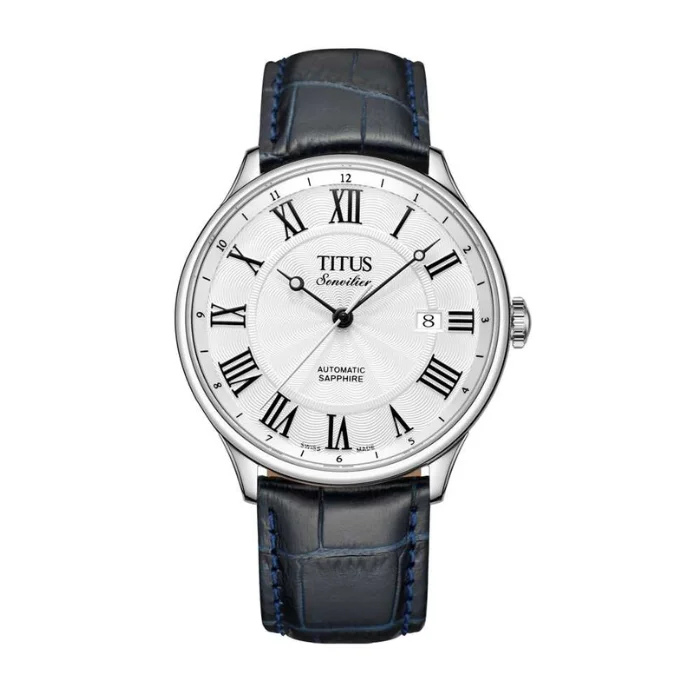 men's Seiko mechanical design watches -SOLVIL ET TITUS SONVILIER W06-02943-002 3 HANDS DATE AUTOMATIC MEN WATCH