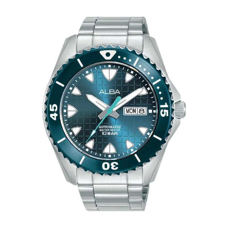 men's Seiko personalized engraving watches -ALBA AL4575X MECHANICAL STAINLESS STEEL MEN WATCH men's Seiko personalized engraving watches -ALBA AL4575X MECHANICAL STAINLESS STEEL MEN WATCH