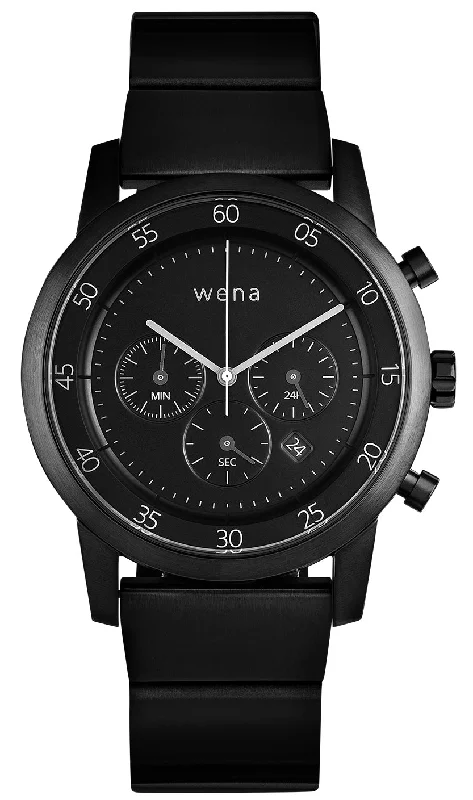 Smart Watches for Mens Dust Proof-Wena Watch Wrist Pro With Black Quartz Chronograph Face Smart Watches for Mens Dust Proof-Wena Watch Wrist Pro With Black Quartz Chronograph Face