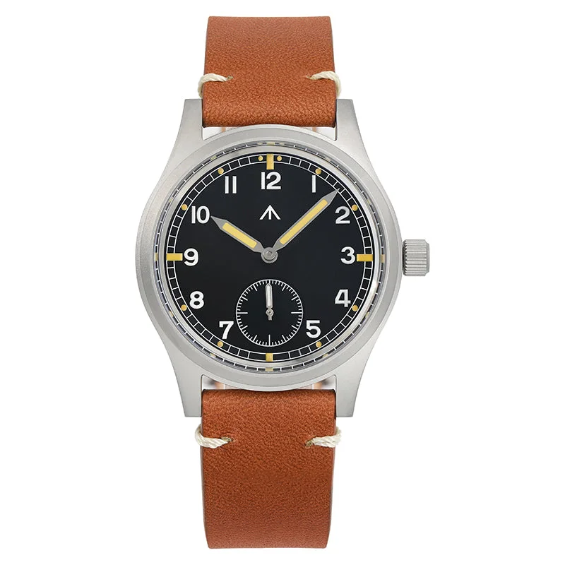 men's pilot watches with high contrast dials -Militado 36mm D12 Sapphire Crystal Quartz Field Watch men's pilot watches with high contrast dials -Militado 36mm D12 Sapphire Crystal Quartz Field Watch