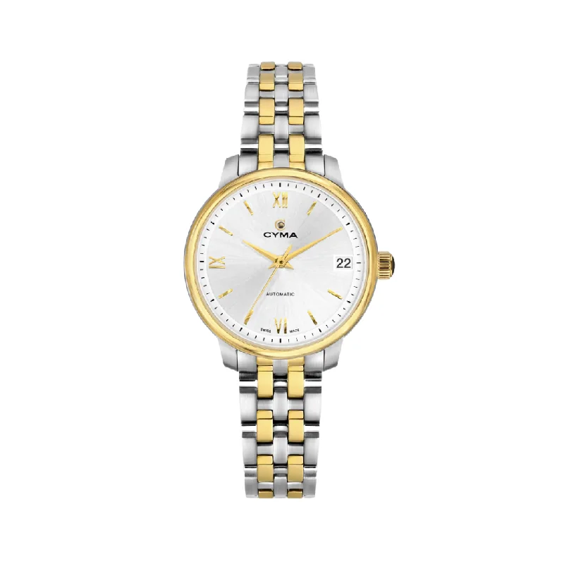 men's Seiko with interchangeable straps -CYMA W02-00817-001 EUROPA 3 HANDS AUTOMATIC TWO-TONE STAINLESS STEEL WOMEN WATCH men's Seiko with interchangeable straps -CYMA W02-00817-001 EUROPA 3 HANDS AUTOMATIC TWO-TONE STAINLESS STEEL WOMEN WATCH