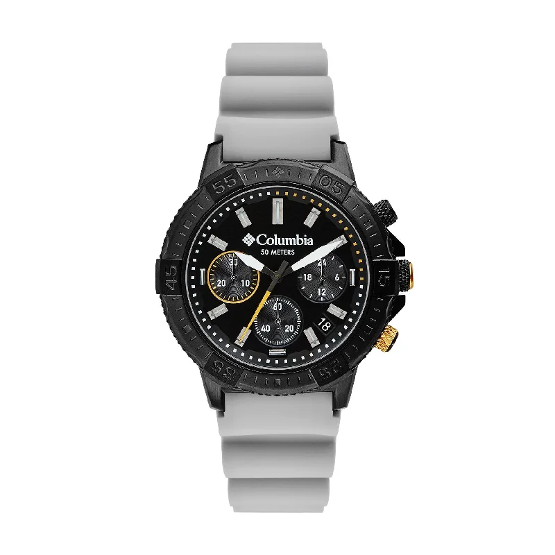 Unisex Analog Style Watches-Columbia Light Grey Peak Patrol Chronograph Watch CSC03-005 Unisex Analog Style Watches-Columbia Light Grey Peak Patrol Chronograph Watch CSC03-005