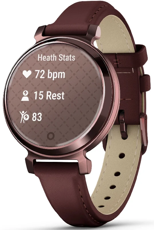 Smart Watches for Ladies Style-Garmin Lily 2 Classic Dark Bronze & Mulberry Leather Smart Watches for Ladies Style-Garmin Lily 2 Classic Dark Bronze & Mulberry Leather