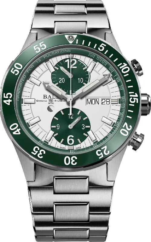 men's chronograph watches with moon phase style design -Ball Watch Company Roadmaster Rescue Chronograph Limited Edition