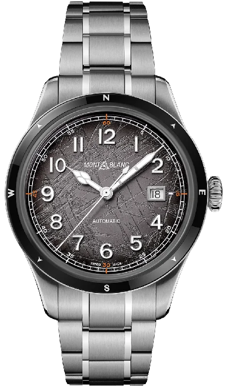 men's mechanical watches with mechanical design -Montblanc 1858 Automatic Date 0 Oxygen The 8000