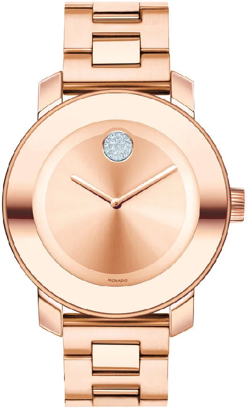 women's mechanical watches with leather style straps for formal events -Movado Watch Movado Bold Ladies