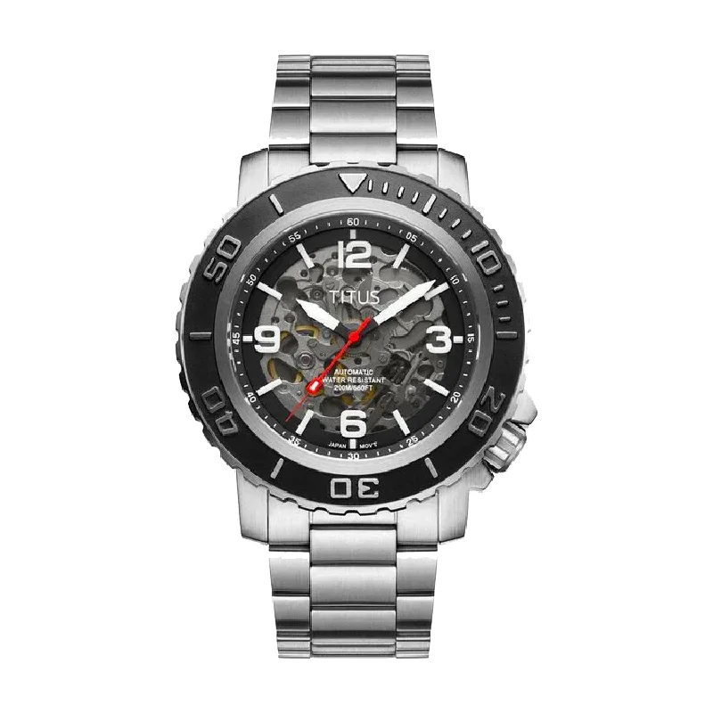 men's mechanical watches with shock-resistant design -SOLVIL ET TITUS THE CAPE W06-03279-001 3 HANDS MECHANICAL MEN WATCH