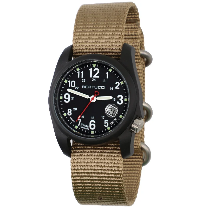 men's field watches with sporty style design -Bertucci DX3 Super Khaki Special Edition men's field watches with sporty style design -Bertucci DX3 Super Khaki Special Edition