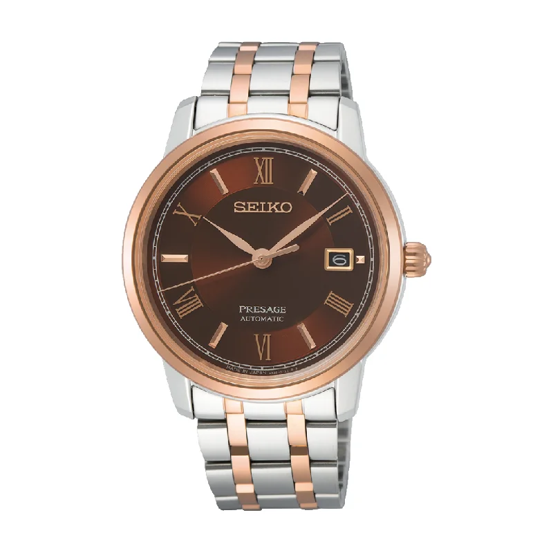 men's Seiko moon phase design watches -SEIKO PRESAGE SRPF28J1 AUTOMATIC 3 HANDS DATE MEN WATCH men's Seiko moon phase design watches -SEIKO PRESAGE SRPF28J1 AUTOMATIC 3 HANDS DATE MEN WATCH