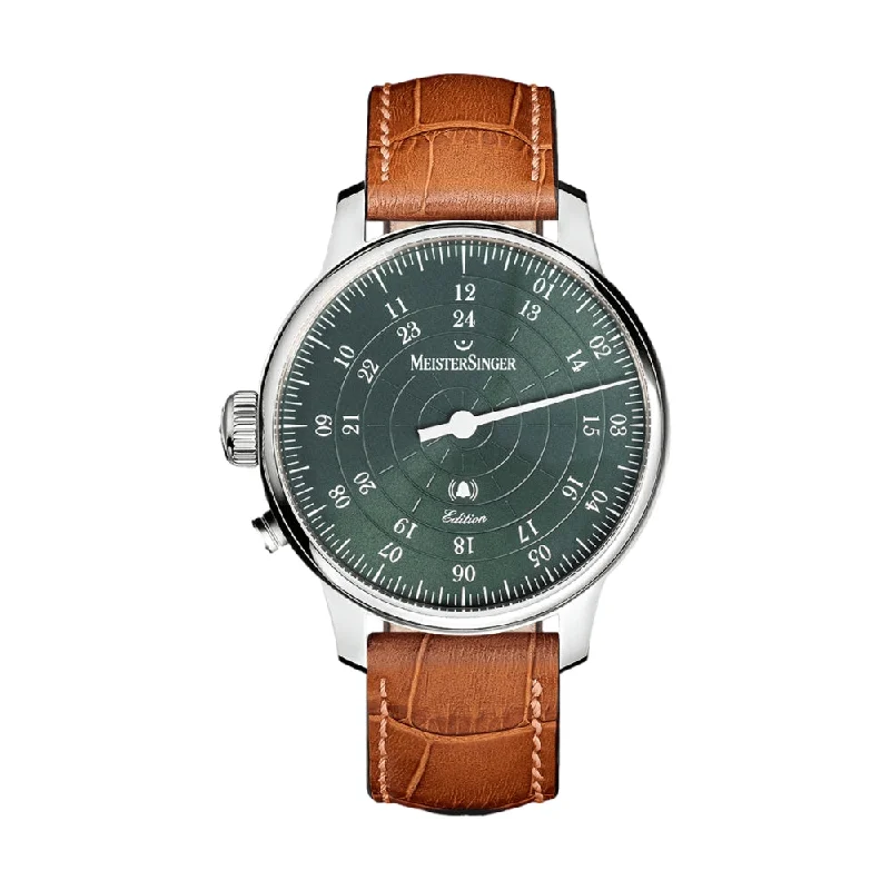 men's kinetic pilot watches -Edition USA Bell Hora Petrol Green Dial 43mm on Cognac Croco Print Leather Strap men's kinetic pilot watches -Edition USA Bell Hora Petrol Green Dial 43mm on Cognac Croco Print Leather Strap