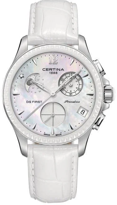 women's Certina scratch-resistant design watches -Certina Watch DS First Lady Moon Phase
