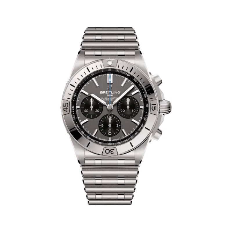 men's pilot watches for outdoor activities -Chronomat B01 42 Titanium Anthracite
