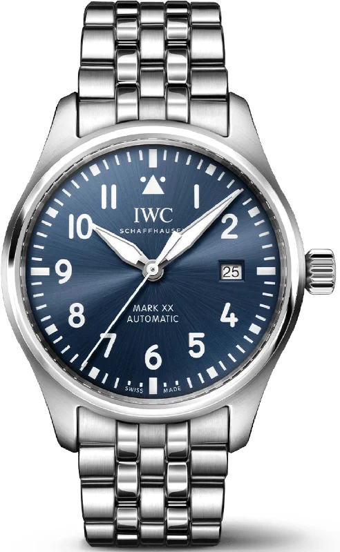 men's mechanical watches with Japanese SuperLuminova display function -IWC Pilots Automatic Mark XX