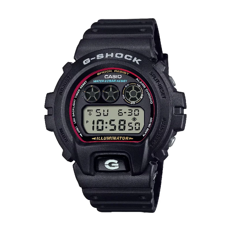 men's Cartier manual design watches -CASIO G-SHOCK DW-6900RL-1DR STANDARD DIGITAL BLACK WATCH