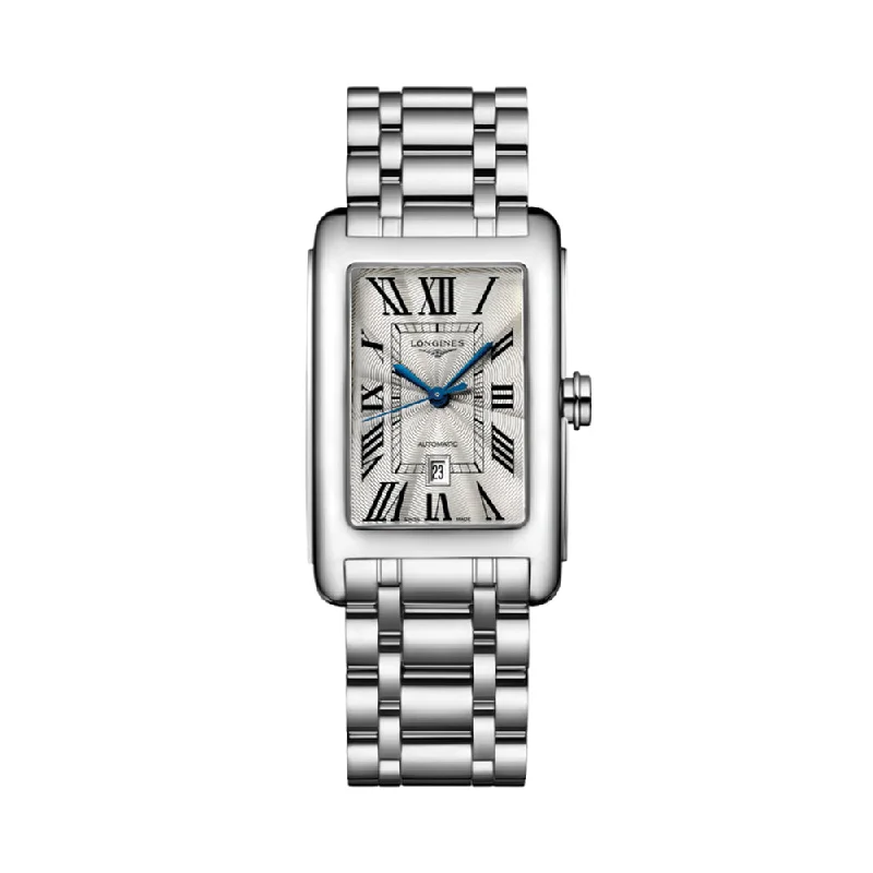 men's GMT watches with special edition style design -Dolcevita Silver "Fliniqué" Dial On Bracelet, 43.8mm