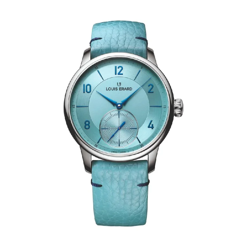 men's field watches with leap year design -Excellence Petite Seconde Couleurs Bleu Glacier