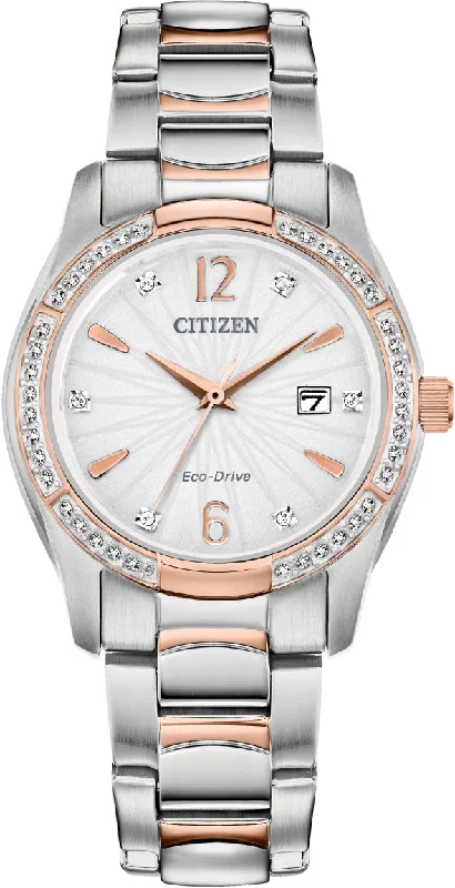 women's Citizen for outdoor activities -Citizen Silhouette Crystal Eco Drive Ladies