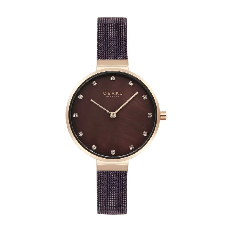women's mechanical watches with day display -OBAKU ANEMONE WALNUT V287LXVNMN WOMEN WATCH women's mechanical watches with day display -OBAKU ANEMONE WALNUT V287LXVNMN WOMEN WATCH