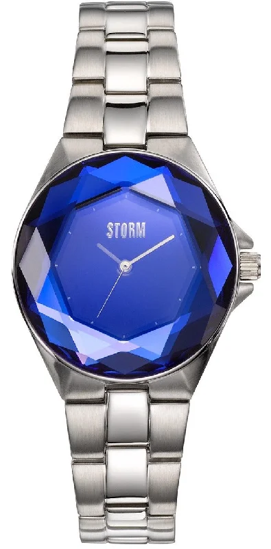 women's Storm logo engraving watches -Storm Watch Crystana Lazer Blue Ladies