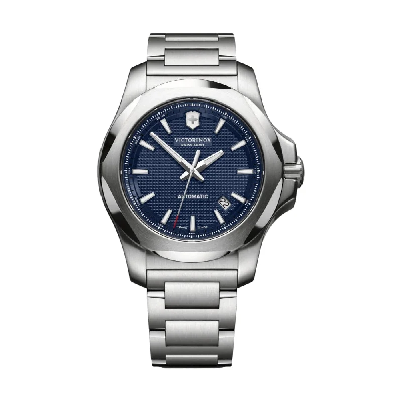 men's chronograph watches with spring drive design -I.N.O.X. Mechanical, Blue Dial, Stainless Steel Bracelet men's chronograph watches with spring drive design -I.N.O.X. Mechanical, Blue Dial, Stainless Steel Bracelet