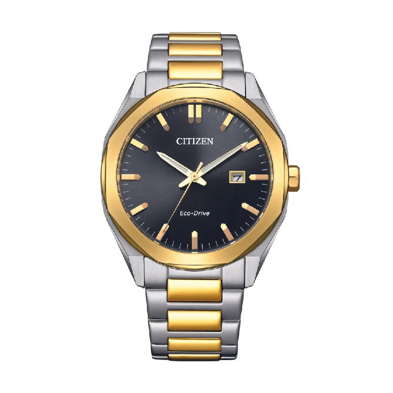 men's Seiko for professionals -CITIZEN BM7604-80E ECO-DRIVE TWO TONE STAINLESS STEEL MEN WATCH