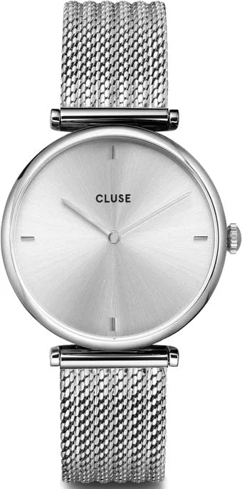 women's mechanical watches with self-winding display function -Cluse Triomphe Mesh Full Silver women's mechanical watches with self-winding display function -Cluse Triomphe Mesh Full Silver