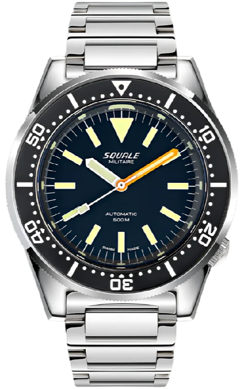 men's mechanical watches with Swiss movement -Squale 1521 Militaire Bracelet