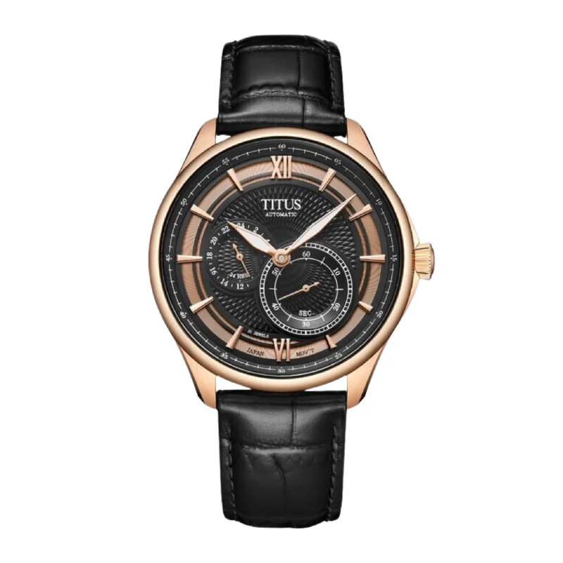 men's Seiko sporty design watches -SOLVIL ET TITUS CLASSIC W06-03332-005 3 HANDS AUTOMATIC MEN WATCH