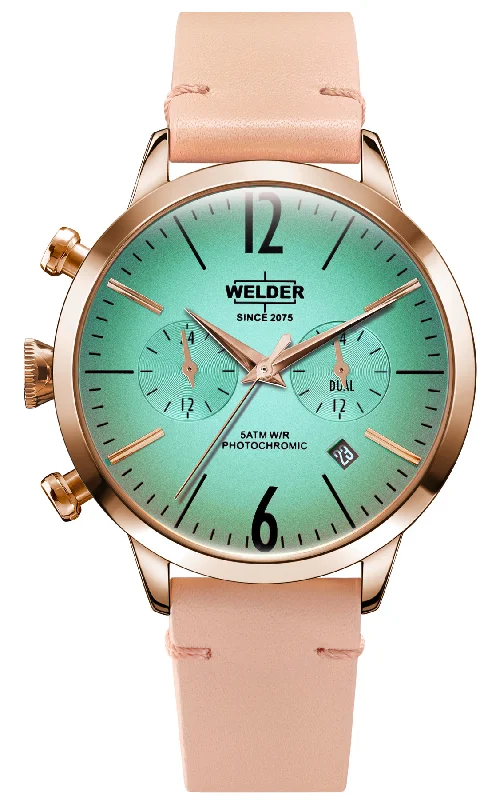 women's mechanical watches with magnetic-resistant design -Welder Watch Moody Dual Time Ladies