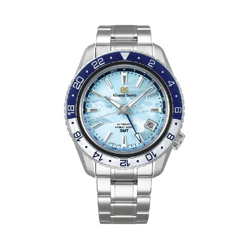 men's quartz dive watches -SBGJ275 Hi-Beat 36000 GMT 25th Anniversary Limited Edition 44.2mm - Blue on Bracelet
