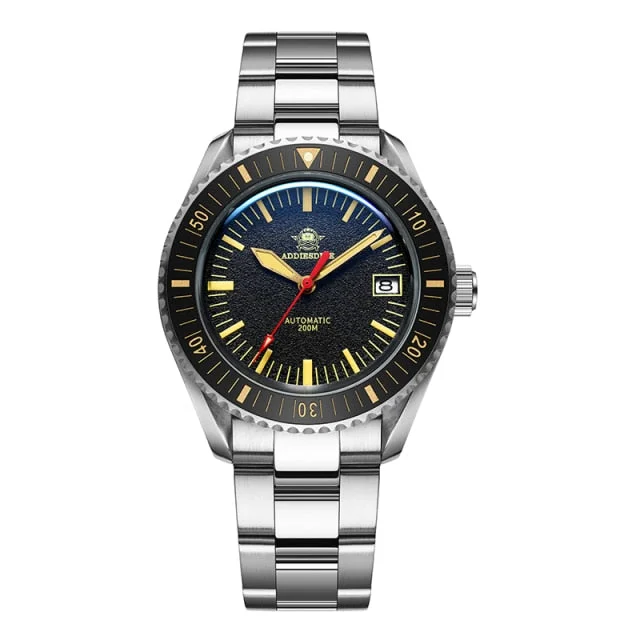 men's mechanical dive watches -Addiesdive Pot Cover Diver Watch AD2105