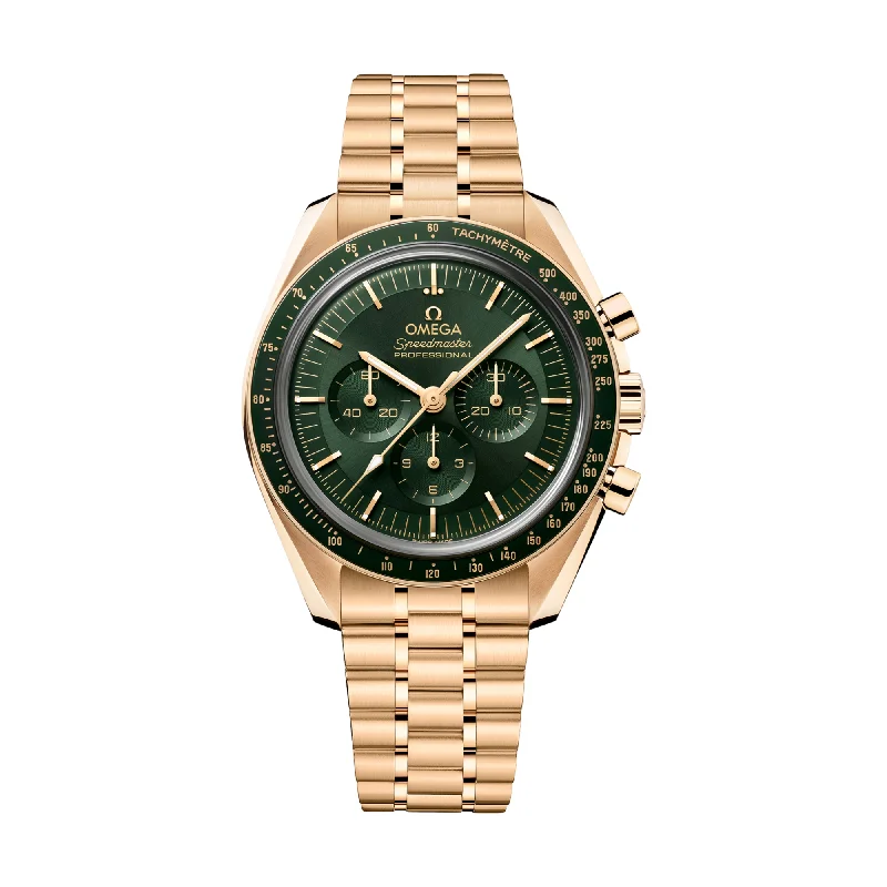 with-cufflinks sets-Speedmaster Moonwatch Professional Moonshine Gold Bracelet - Green with-cufflinks sets-Speedmaster Moonwatch Professional Moonshine Gold Bracelet - Green