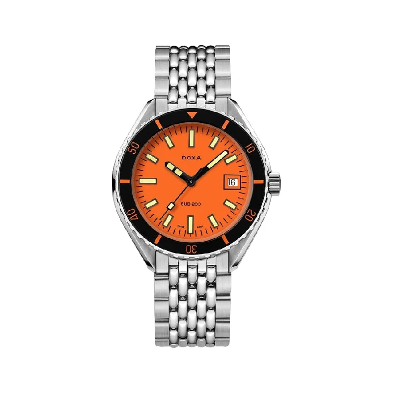 Middle-Eastern-luxury-Sub 200 Professional Orange Dial on Bracelet, 42mm