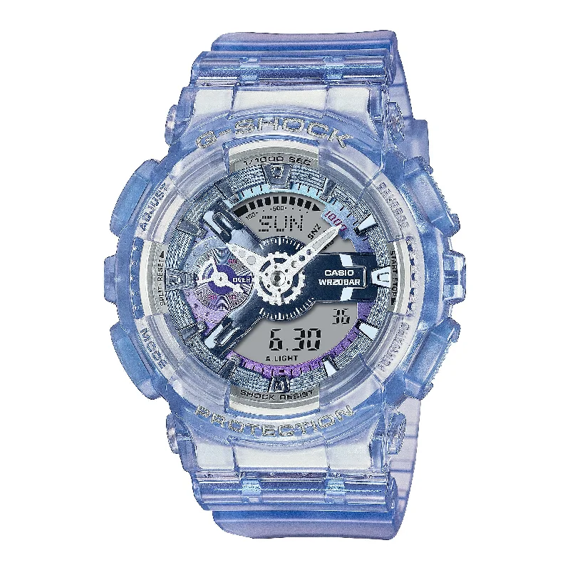 lightweight men's skeletonized watches -G-Shock GMAS110 Virtual World Ana-Digi Blue lightweight men's skeletonized watches -G-Shock GMAS110 Virtual World Ana-Digi Blue