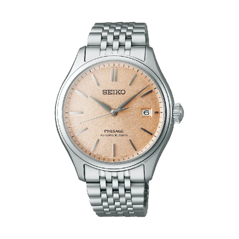 men's Seiko with silicone straps -SEIKO PRESAGE SPB467J1 CLASSIC SERIES MEN WATCH
