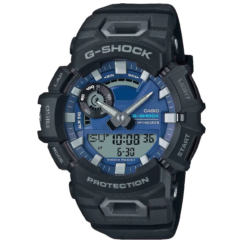top-rated men's skeletonized watches -G-Shock GBA900 Cool Breeze Ana-Digi Black Blue top-rated men's skeletonized watches -G-Shock GBA900 Cool Breeze Ana-Digi Black Blue