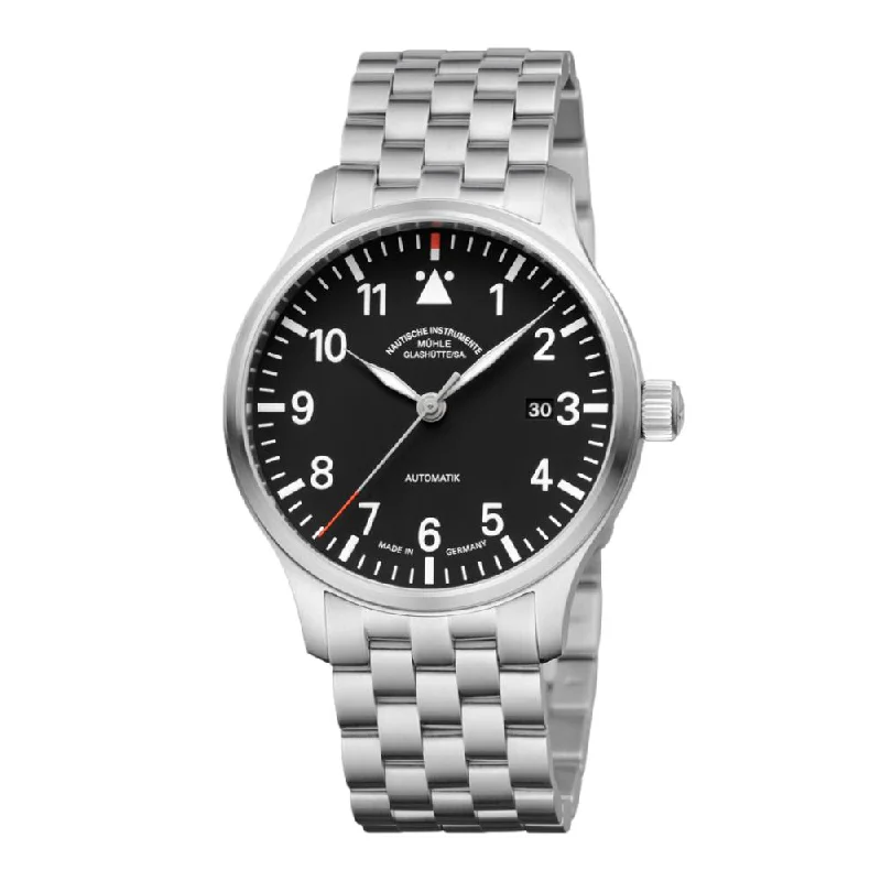 men's pilot watches with domed style design -Terrasport II on Steel Bracelet