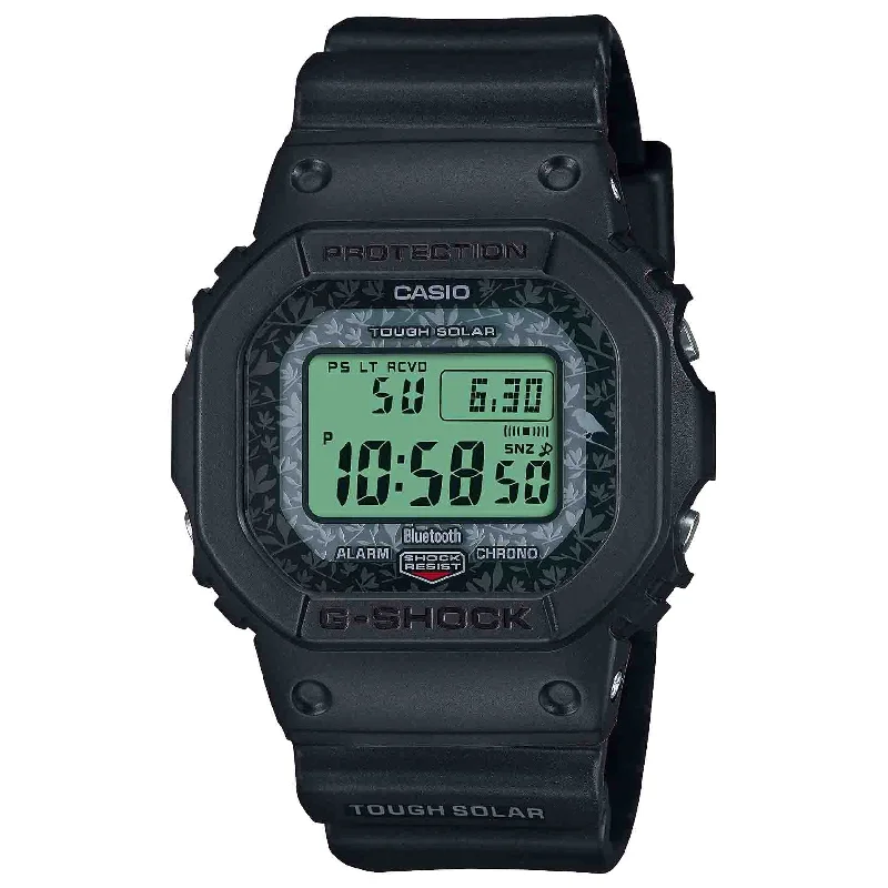 men's skeletonized watches for fashion lovers -G-Shock GWB5600 Charles Darwin Foundation All Black Limited Edition
