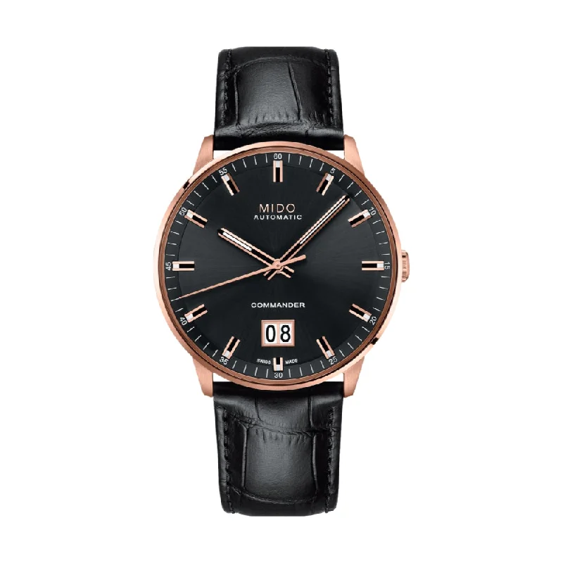 men's field watches with NATO straps -Commander Big Date Black