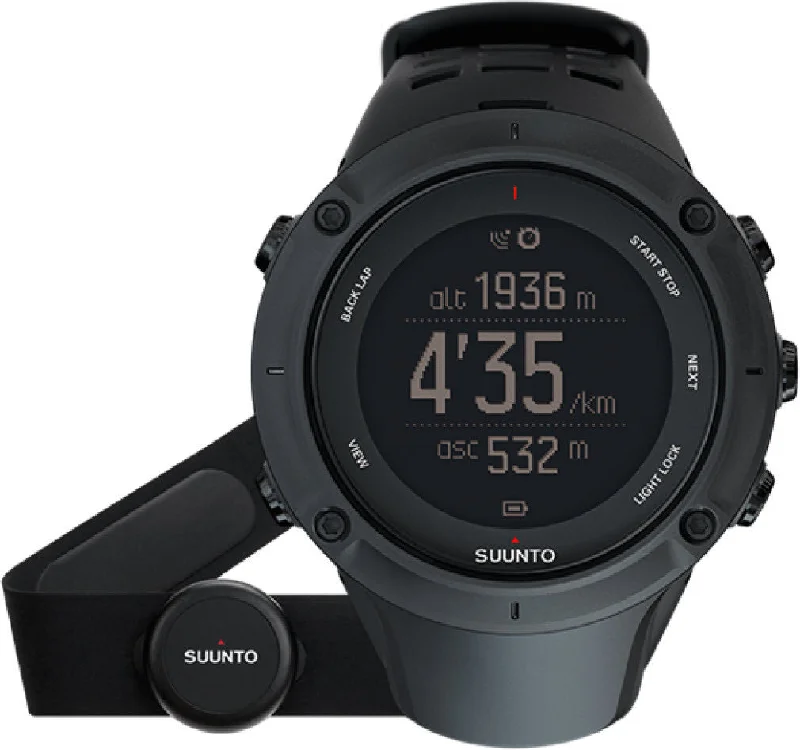 Mens Smart Watches REM Sleep Tracking-Suunto Watch Ambit3 Peak Black (HR)