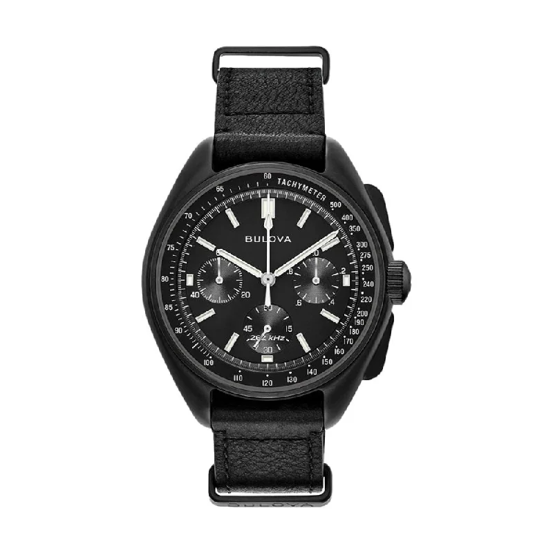 men's pilot watches with hand-wound design -Lunar Pilot Black PVD Special Edition