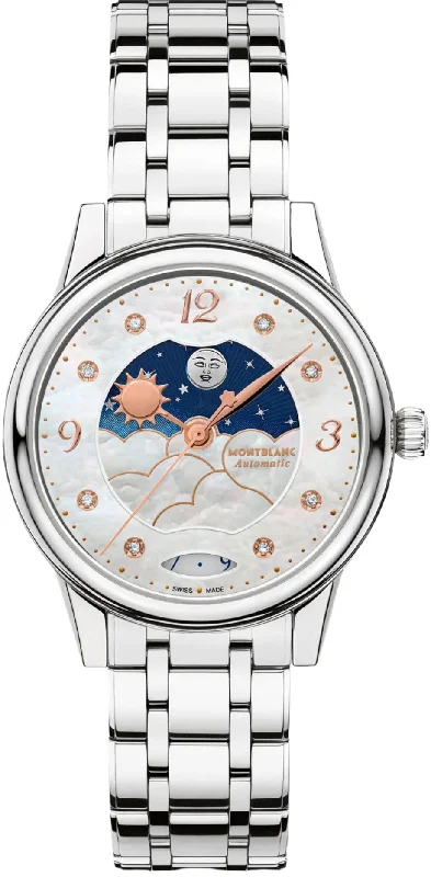 women's mechanical watches with concave design -Montblanc Boheme Day Night