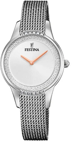 women's mechanical watches with Japanese SuperLuminova design -Festina Two Hands Ladies