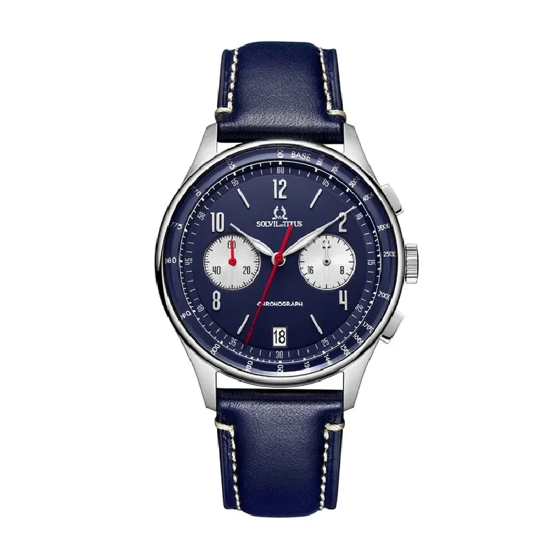 men's digital watches for runners -SOLVIL ET TITUS MODERNIST W06-03276-005 CHRONOGRAPH QUARTZ MEN WATCH