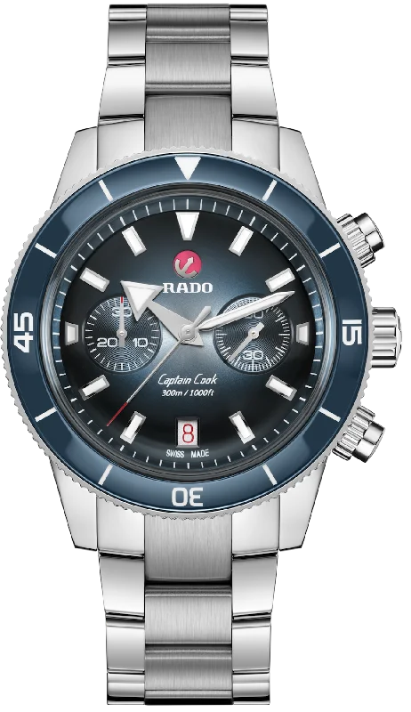 men's chronograph watches with durable style design -Rado Captain Cook Automatic Chronograph D men's chronograph watches with durable style design -Rado Captain Cook Automatic Chronograph D