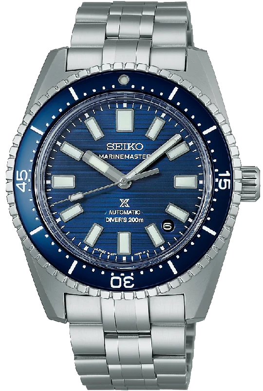 men's Seiko with quartz display function -Seiko Prospex Blue Water Navy Marinemaster 1965 Re-interpretation