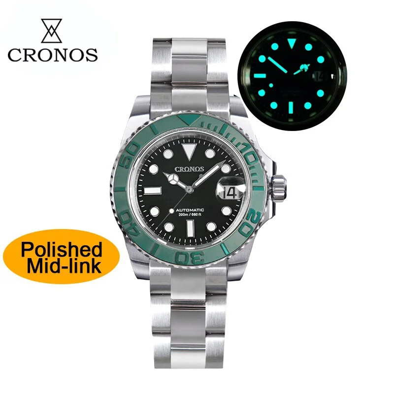 Black dial - green bezel