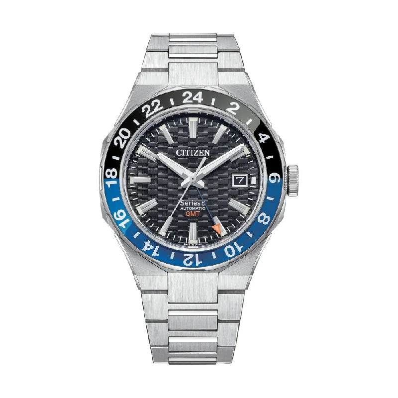 men's dive watches with polyurethane straps -Series8 880 Automatic GMT Black